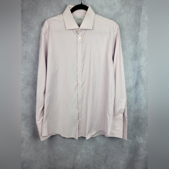 Charles Tyrwhitt Slim Fit Button Down‎ Shirt Size 16.5 / 42 Cotton office Career - Picture 1 of 8